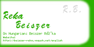 reka beiszer business card